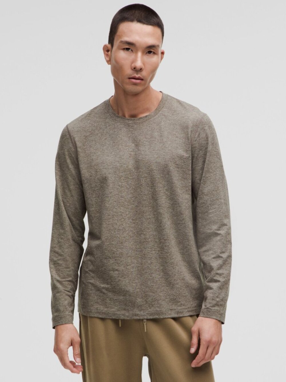 Lululemon Soft Jersey Heather Long Sleeve Shirt, Large - Picture 3 of 3